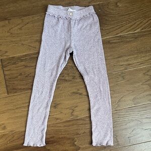 Zara Kids SZ 5/6 Ribbed Purple Leggings